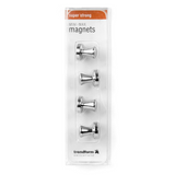 Mini-max silver, Metall 4 st Kylskåpsmagneter