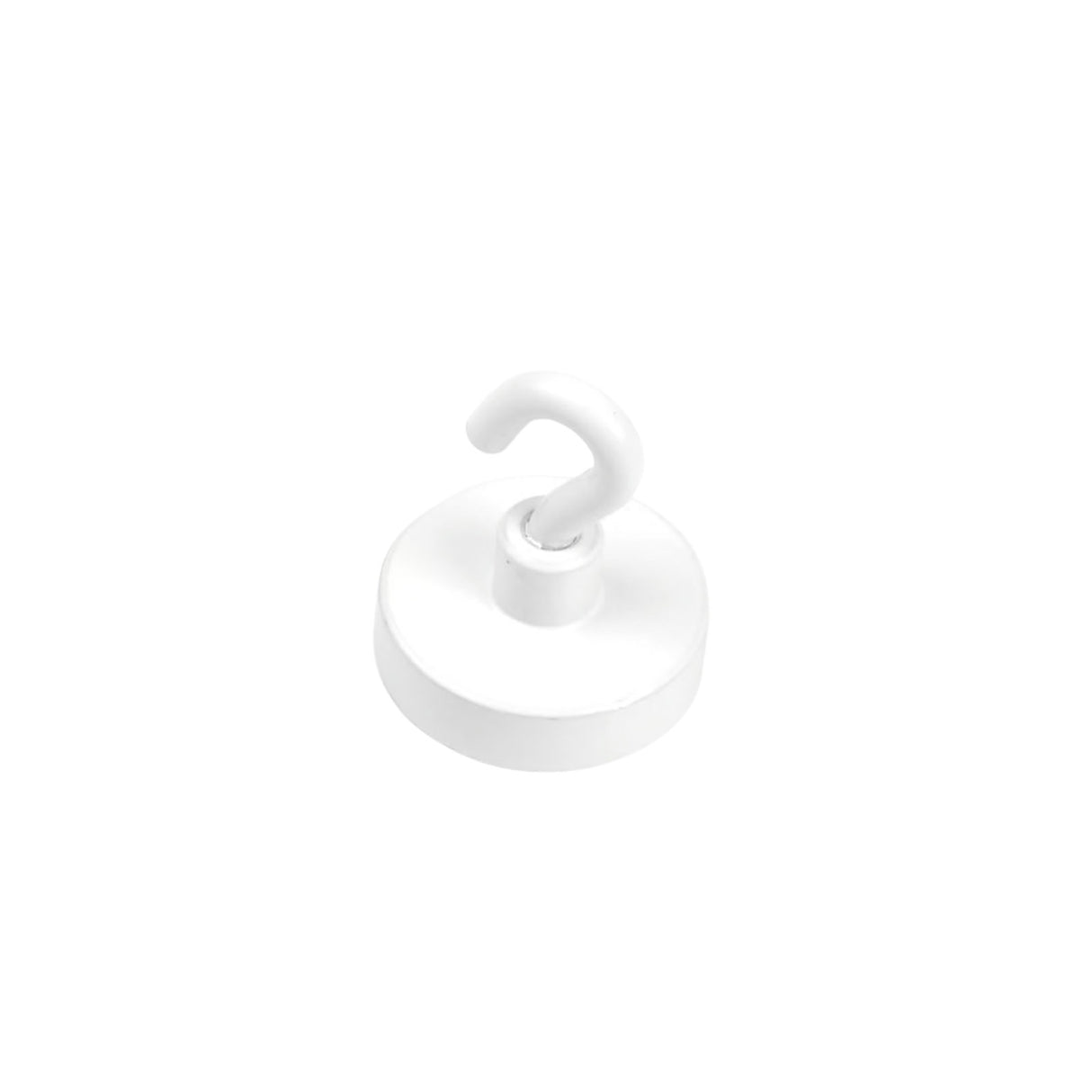 Krokmagnet Ø25 mm, Vit (neodymium)