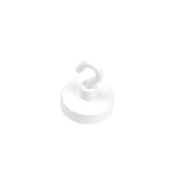 Krokmagnet Ø25 mm, Vit (neodymium)