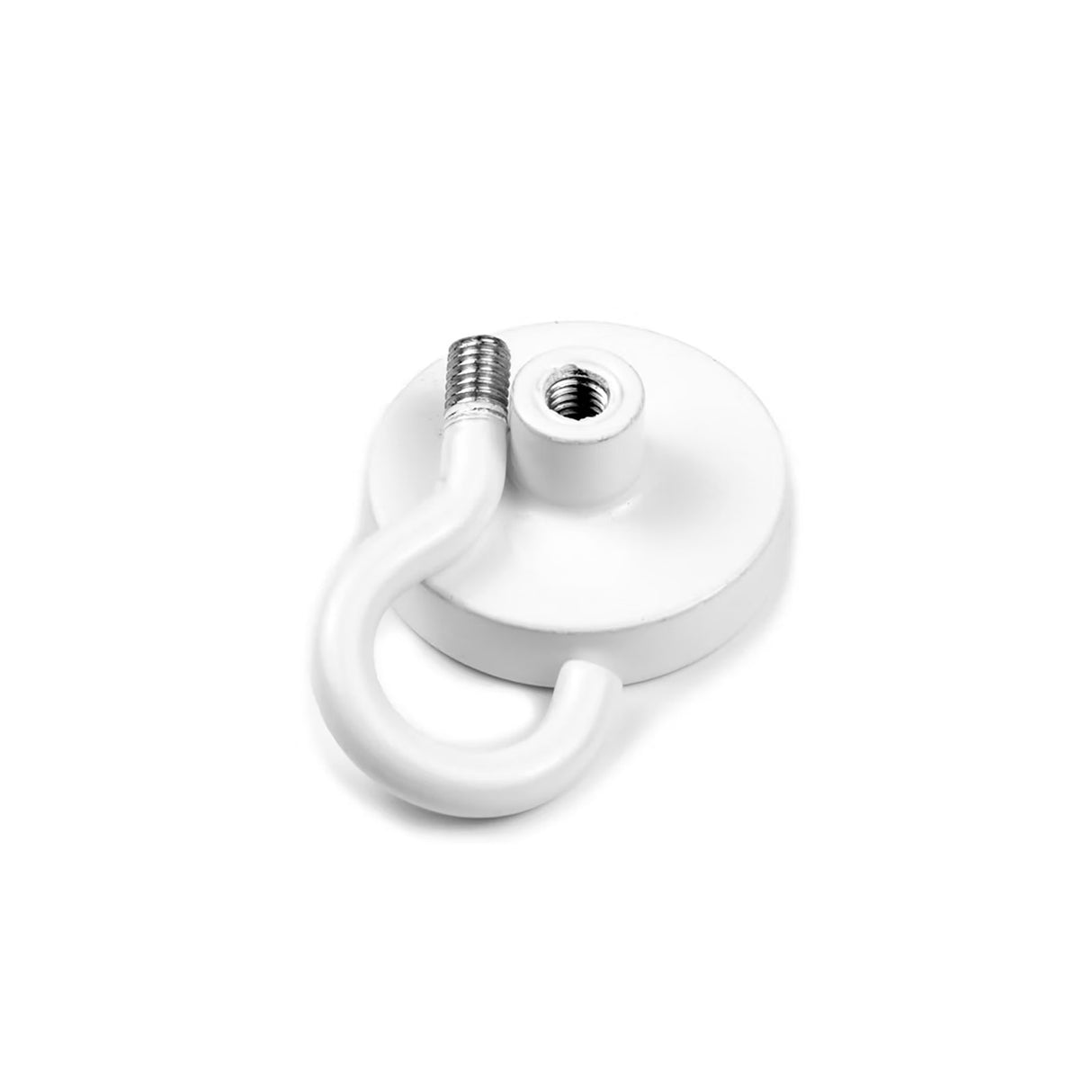 Krokmagnet Ø32 mm, Vit (neodymium)