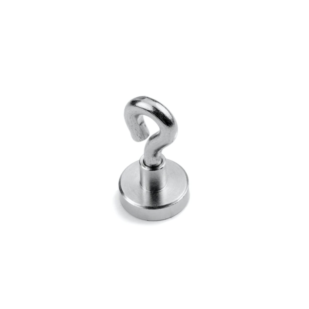 Krokmagnet Ø16 mm med sluten ögla (neodymium)