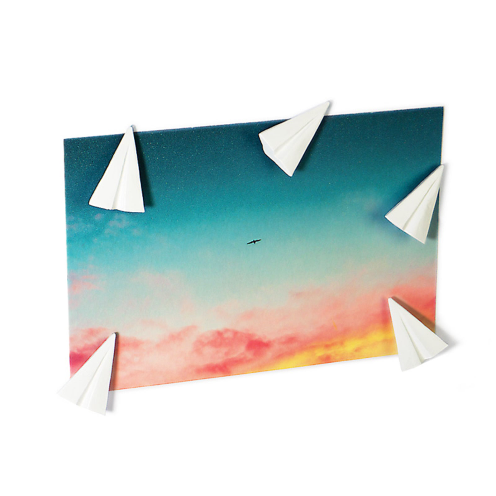 Pappersplanmagneter, 5-pack - kylskåpsmagneter