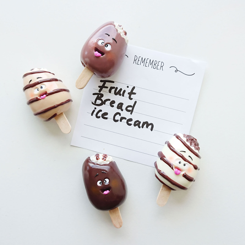 Glasspinne CHOCO, 4 st - kylskåpsmagneter