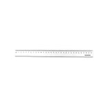 Magnetisk linjal vit 30 cm - svarta siffror