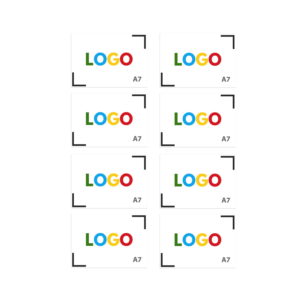 Magnet med logotryck A7 (1,0 mm)