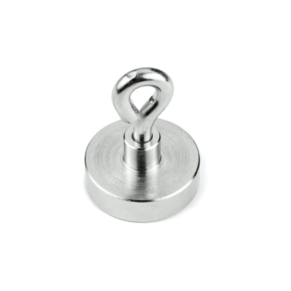 Krokmagnet med sluten ögla, Ø25 mm (neodymium)
