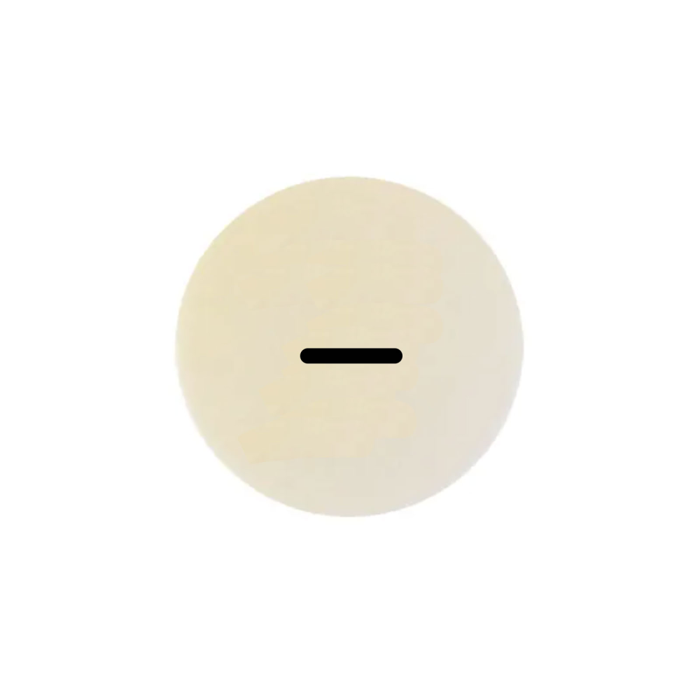 Stark symbolmagnet, vit rund