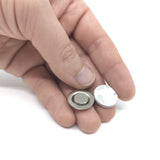 Broschmagnet med stål 1,7 cm. (deluxe)