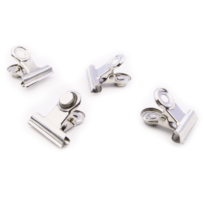 Magnetklämmor silver, Bulldog xsmall 4-pack
