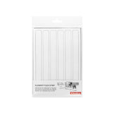 Metalltavlor "FLEX STRIP" 19 cm., Vita (6-pack)