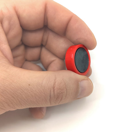 Magnordic magneter, Röd Ø20 mm - kontorsmagnet (10 st)