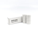 Magnordic magneter, Vit Ø15 mm - kontorsmagnet (10 st)