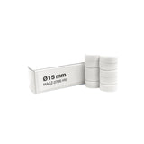 Magnordic magneter, Vit Ø15 mm - kontorsmagnet (10 st)
