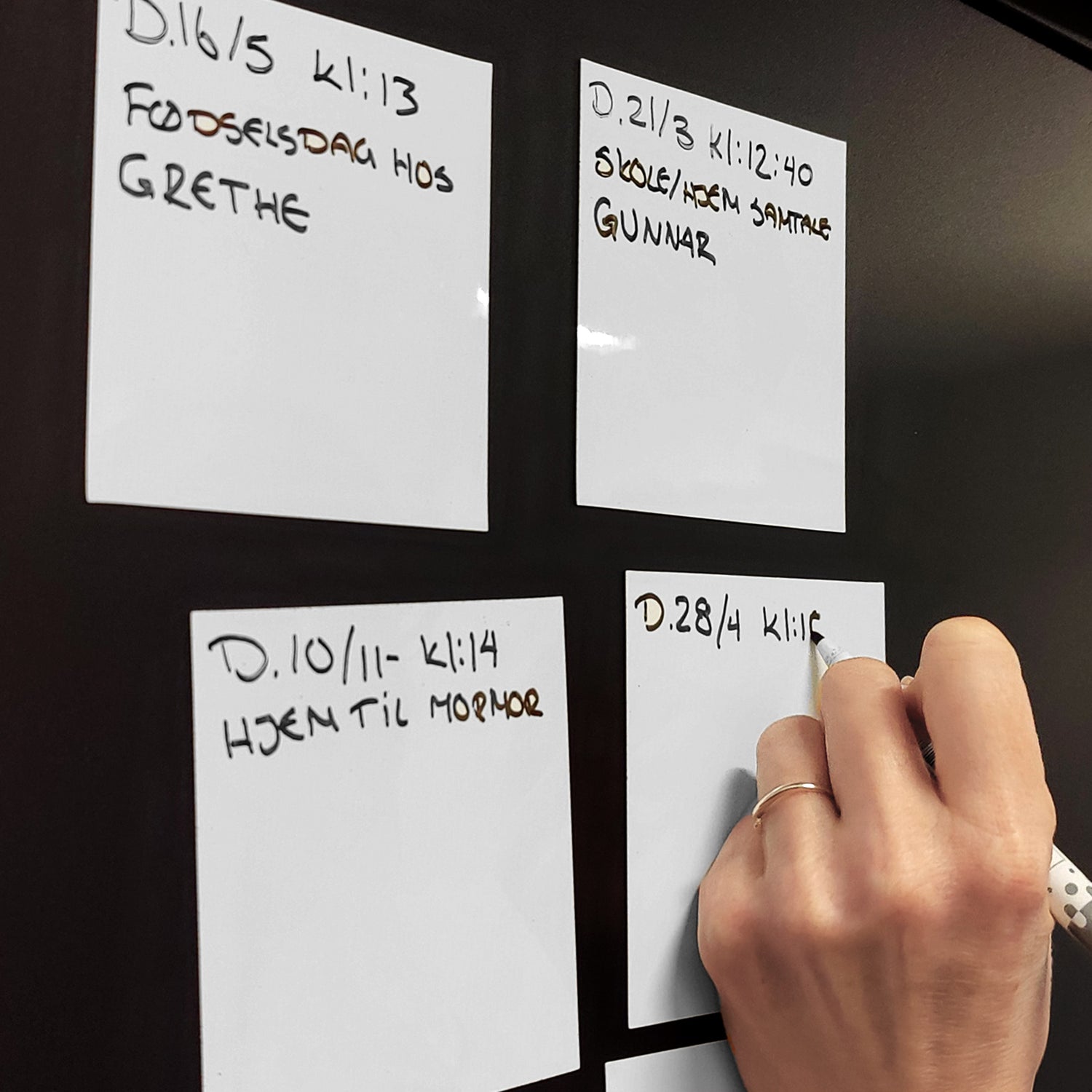 Återvinn dina meddelanden lappar | MagNotes 6-pack, vita