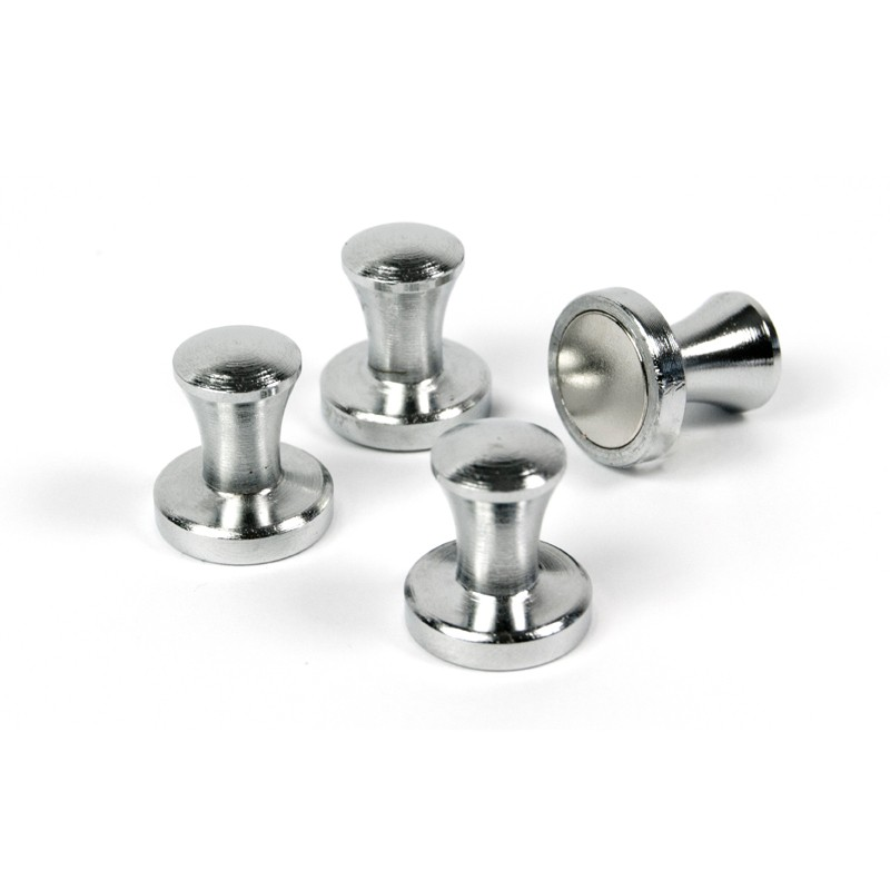 Mini-max silver, Metall 4 st Kylskåpsmagneter