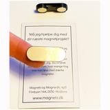 Magnetisk namnbricka m. stålplåt 3,3 cm
