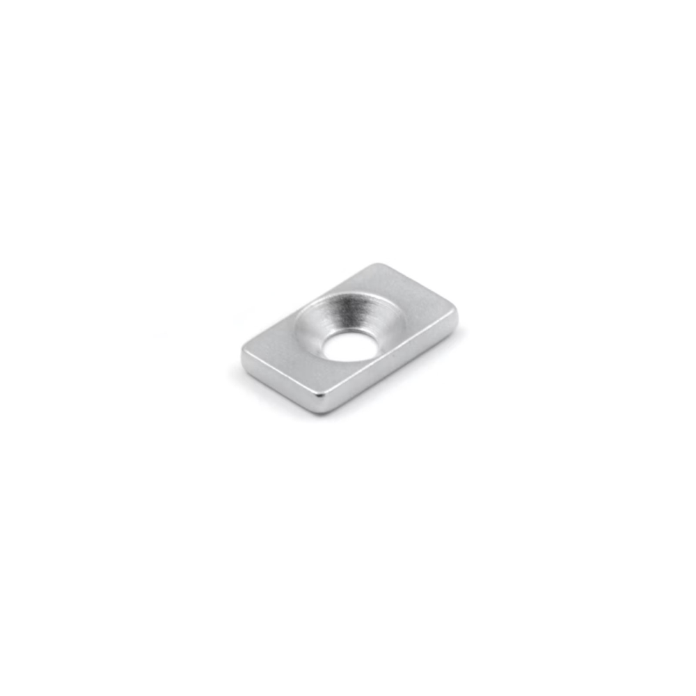 Countersunk metallplåt 20x12x3 mm