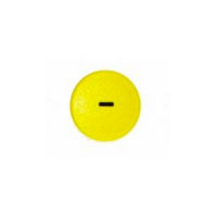 Stark symbolmagnet, gul rund (-)