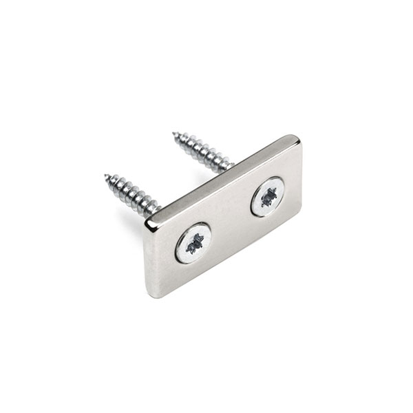Countersunk supermagnet 40x20x4 mm.