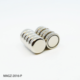 Flat pottmagnet, Ø25 mm. - Neodym