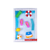 POOL PARTY magneter, 8-pack - kylskåpsmagneter