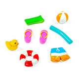 POOL PARTY magneter, 8-pack - kylskåpsmagneter