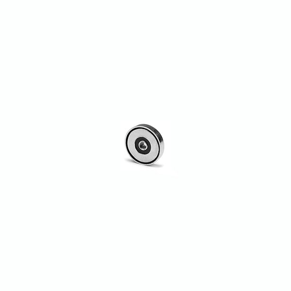 Magnet m. invändig gänga, Ø10 mm.