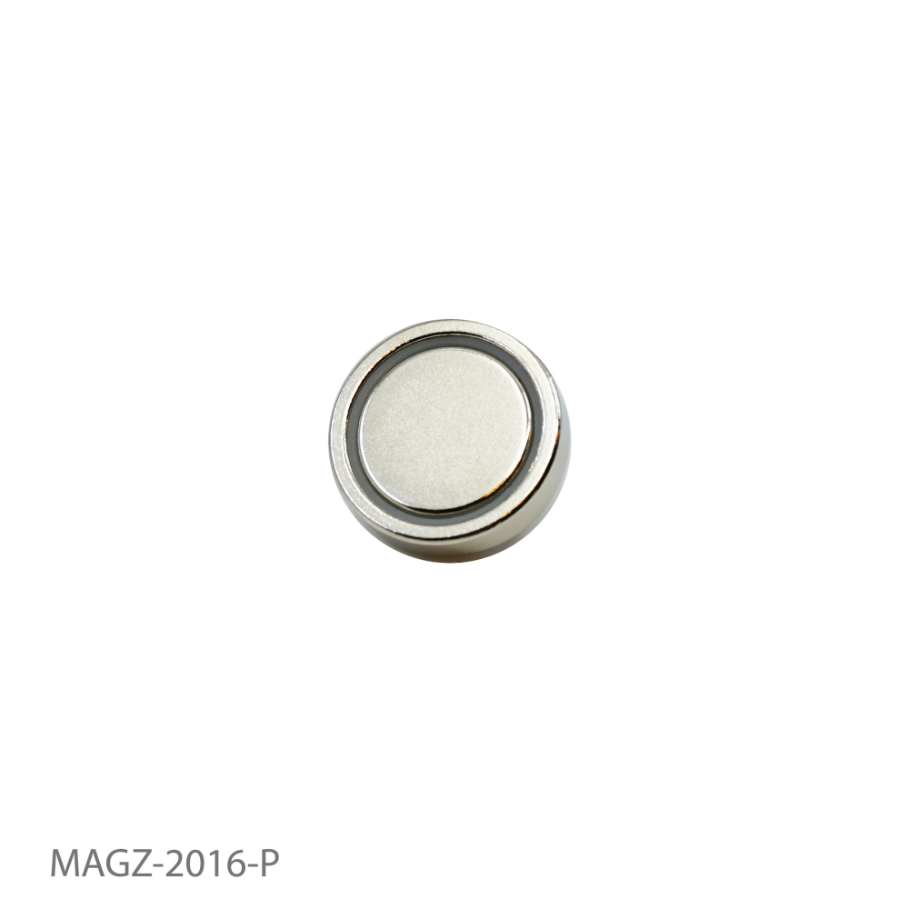 Flat pottmagnet, Ø25 mm. - Neodym