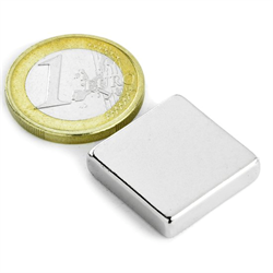 Supermagnet kub 20x20x5 mm.