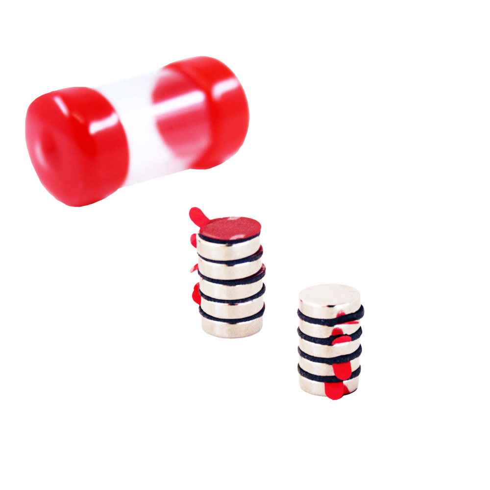 Supermagneter Självhäftande, 10x3 mm - 10 st