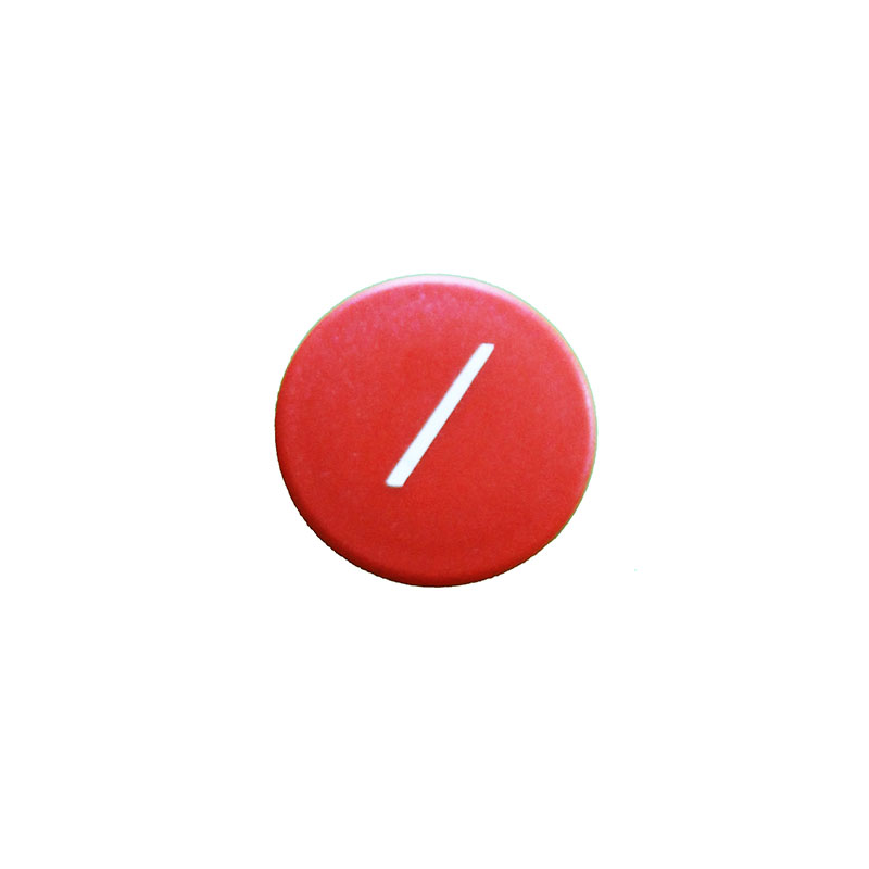 Stark symbolmagnet, röd rund (/)