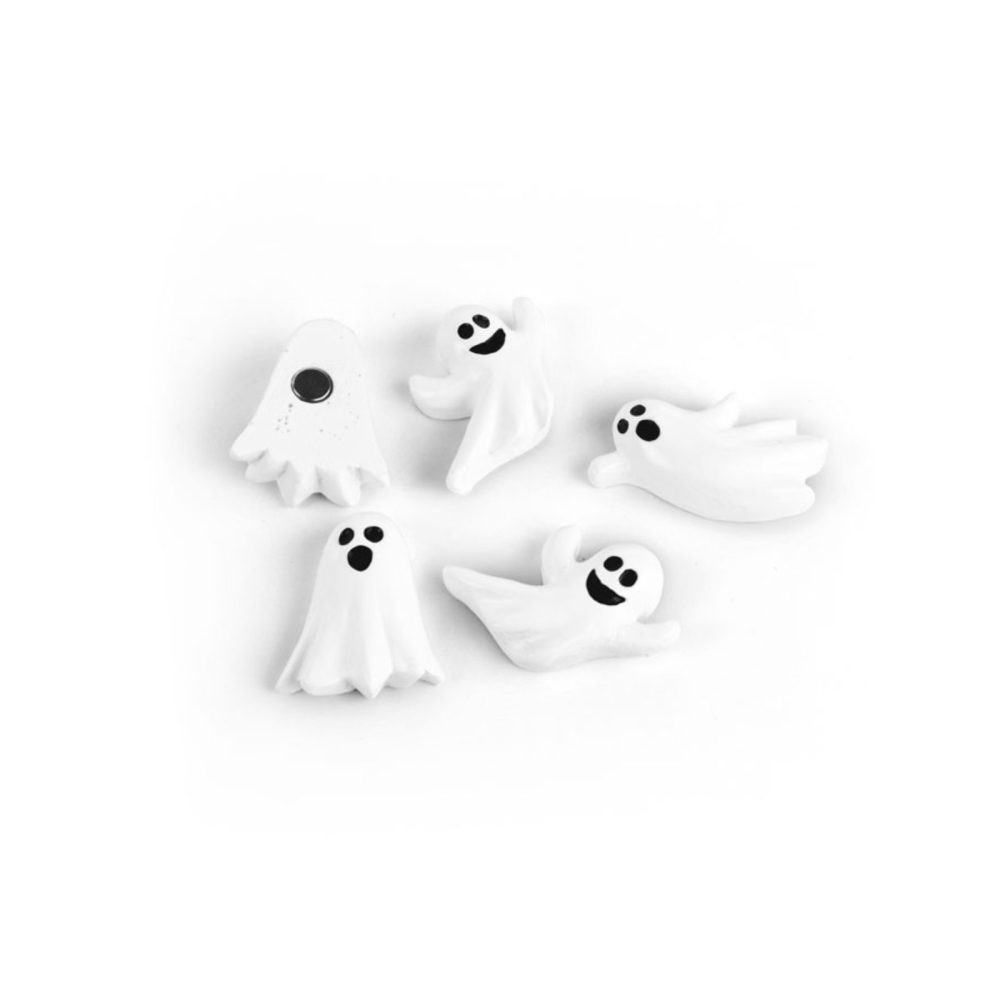 Spökmagneter, 5-pack - kylskåpsmagneter