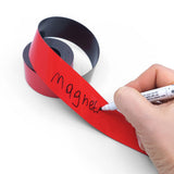 Magnetband m/skrivbar yta, 30 mm (3 meter) - Röd