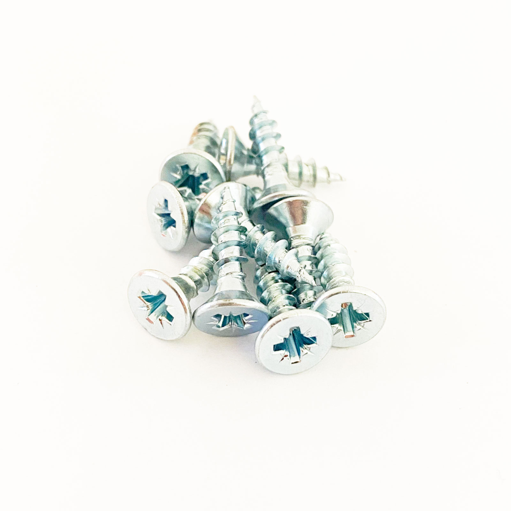 Försänkta skruvar 5x20 mm. FZB - 10-pack