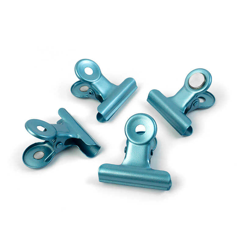 Magnetklämmor Bulldog Mini 4 st - SKYBLUE