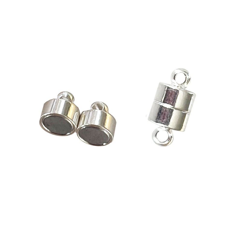 Magnetlås för smycken 12x6 mm, Silver (liten)