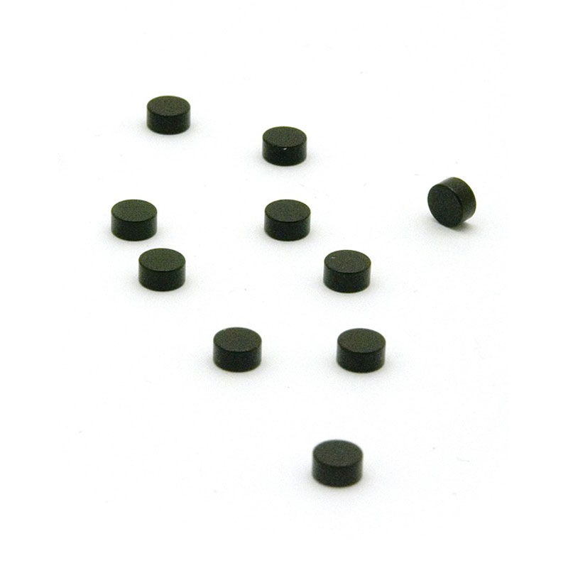 Färgade supermagneter 6x3 mm, 10 st Svart