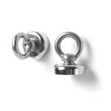 Pottmagnet med sluten ögla Ø25 mm 2-pack