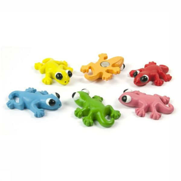 GECKO ödlor 6 st - kylskåpsmagneter