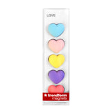 Hjärtamagneter, 5-pack - kylskåpsmagneter