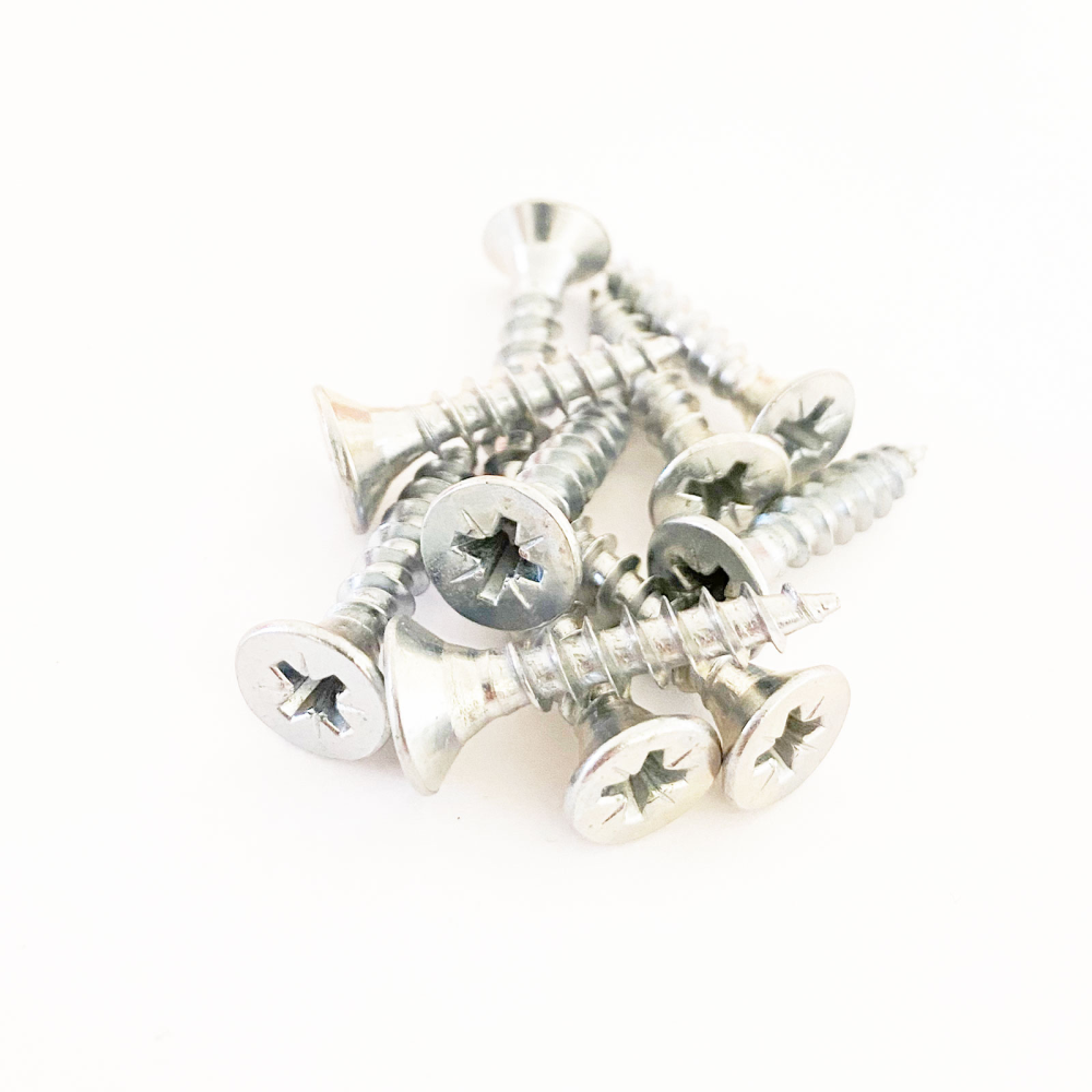 Försänkta skruvar 5x25 mm FZB - 10-pack