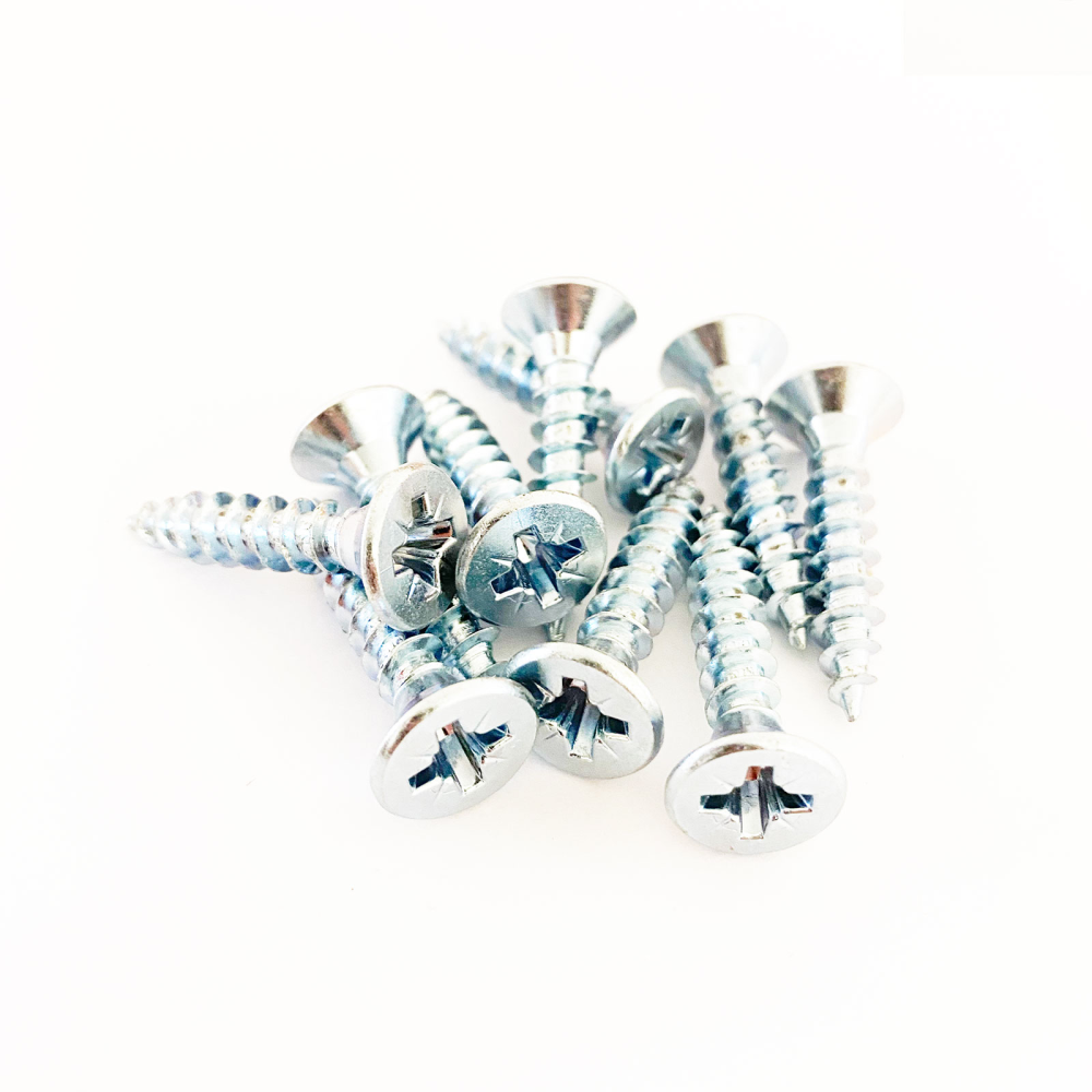 Försänkta skruvar 6x30 mm FZB - 10-pack