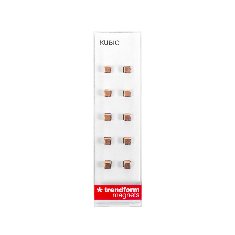 CUBE supermagneter 5x5x5 mm, 6 st kobber