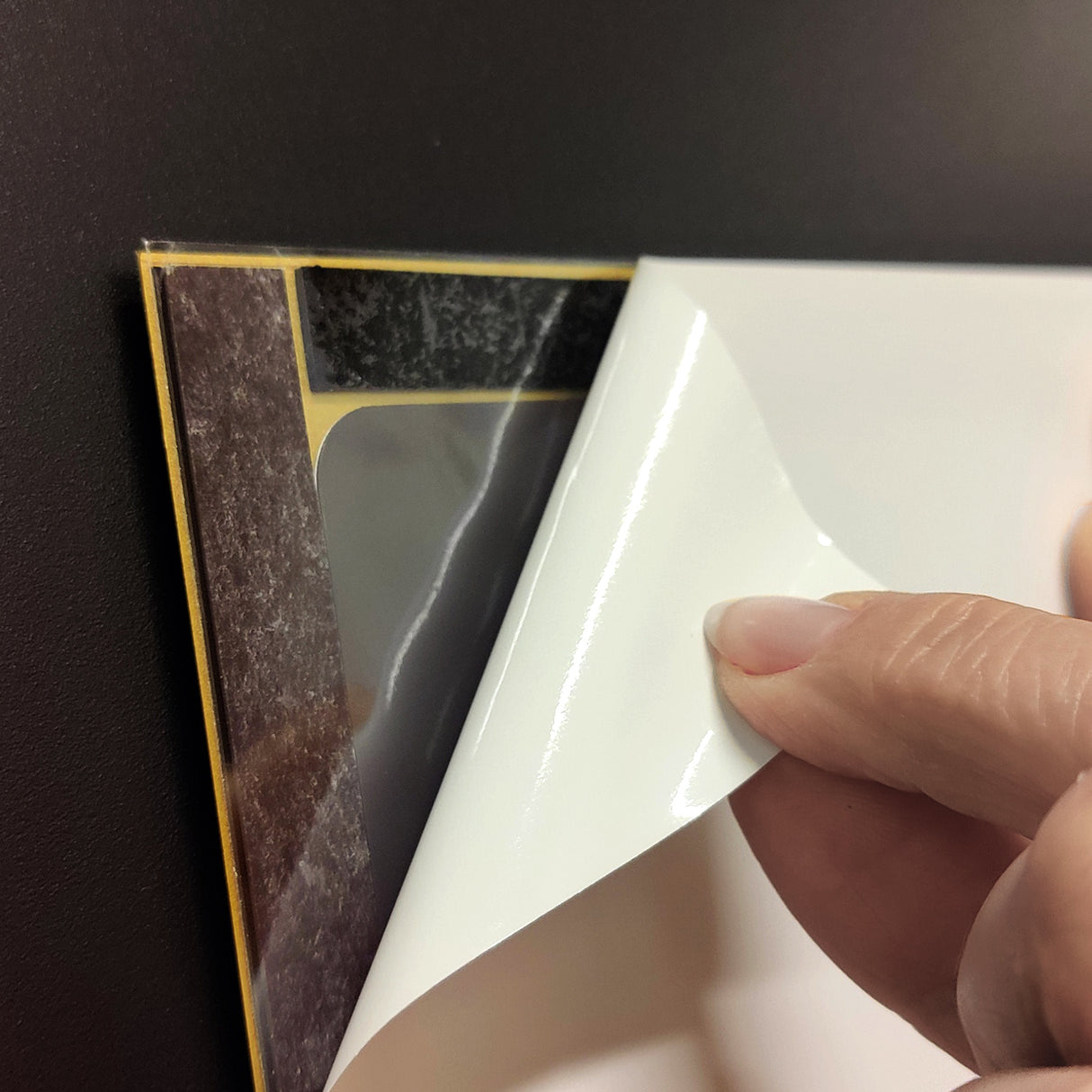Magnetram fönsterdisplay A4, Guld