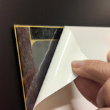 Magnetram fönsterdisplay A4, Guld